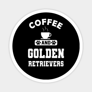 Golden Retriever - Coffee and golden retrievers Magnet